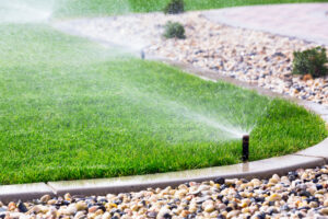 Fixed garden sprinkler system