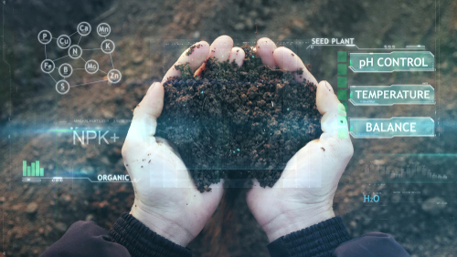 Graphic showing the nutrient balance of healthy soil